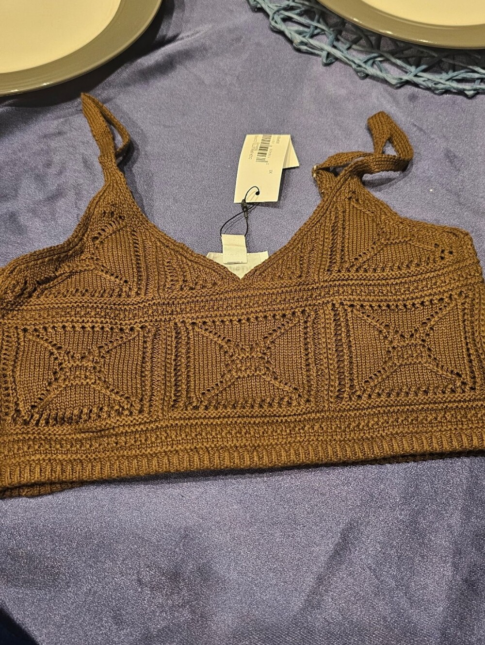 The DROP KNIT Bralette TOP